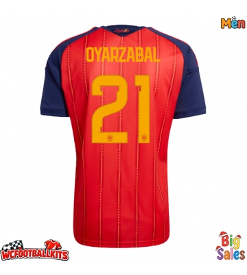 Spain Mikel Oyarzabal #21 Replica Home Stadium Shirt World Cup 2026 Short Sleeve